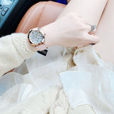 Guess Wonderlust Beige Dial Pink Leather Strap Watch for Women - W1065L1 Authentic Buy Shop Now
