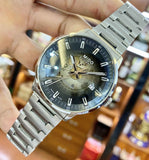 Mido Commander Automatic Gradient Black Dial Silver Steel Strap Watch For Men - M021.407.11.411.00 Authentic Buy Shop Now