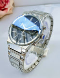 Salvatore Ferragamo Sapphire Chrono Blue Dial Silver Steel Strap Watch for Men - SFME01123 Authentic Buy Shop Now