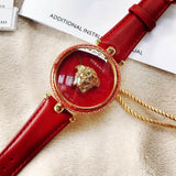 Versace Palazzo Empire Red Dial Red Leather Strap Watch for Women - VCO120017 Authentic Buy Shop Now