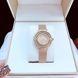 Guess Dream Crystals Rose Gold Dial Rose Gold Mesh Bracelet Watch For Women - GW0550L3 Authentic Buy Shop Now