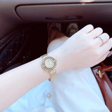 Guess Dream Crystals Rose Gold Dial Rose Gold Mesh Bracelet Watch For Women - GW0550L3 Authentic Buy Shop Now