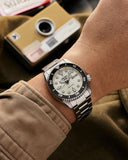 Seiko 5 Sports SKX Automatic Cream Dial Silver Steel Strap Watch For Men - SRPK31K1 Authentic Buy Shop Now