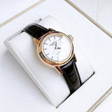 Tissot Carson Automatic White Dial Brown Leather Strap Watch For Women - T085.207.36.011.00 Authentic Buy Shop Now