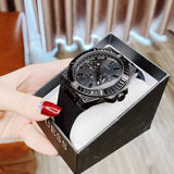 Guess Zeus Multifunction Crystals Black Dial Black Silicone Strap Watch For Men - GW0208G5 Authentic Buy Shop Now
