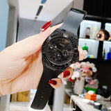 Guess Zeus Multifunction Crystals Black Dial Black Silicone Strap Watch For Men - GW0208G5 Authentic Buy Shop Now