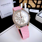 Michael Kors Mini Pilot Quartz Rose Gold Dial Pink Silicone Strap Watch For Women - MK7375 Authentic Buy Shop Now