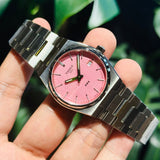 Tissot PRX Quartz Pink Dial Silver Steel Strap Watch for Women - T137.210.11.331.00 Authentic Buy Shop Now