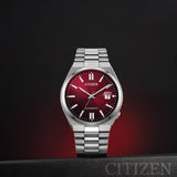 Citizen Tsuyosa Automatic Red Dial Silver Steel Strap Watch For Men - NJ0150-56W Authentic Buy Shop Now