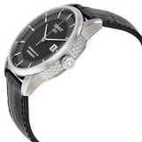 Tissot T Classic Luxury Powermatic 80 Black Dial Black Leather Strap Watch For Men - T086.408.16.051.00 Authentic Buy Shop Now