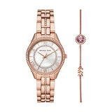 Michael Kors Lauryn Mother of Pearl Dial Rose Gold Steel Strap Watch for Women - MK3716 Authentic Buy Shop Now