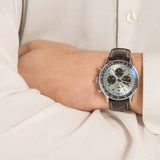 Breitling Navitimer B01 Chronograph 43 Blue Dial Black Leather Strap Watch for Men - AB0138241C1P1 Authentic Buy Shop Now