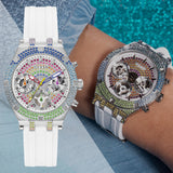 Guess Glitz Pride Limited Edition White Dial White Rubber Strap Watch for Women - GW0407L4 Authentic Buy Shop Now