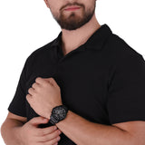 Armani Exchange Banks Chronograph Black Dial Black Steel Strap Watch For Men - AX1722 Authentic Buy Shop Now