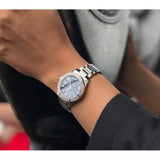 Bulova Marine Star Blue Dial Silver Steel Strap Watch for Women - 96R215 Authentic Buy Shop Now