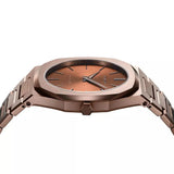 D1 Milano Ultra Thin Brown Dial Gold Steel Strap Watch for Unisex - D1-UTBJ10 Authentic Buy Shop Now