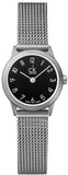 Calvin Klein Minimal Black Dial Silver Mesh Bracelet Watch for Women - K3M53151 Authentic Buy Shop Now