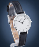 Daniel Wellington Classic Petite Reading White Dial Black Leather Strap Watch For Women - DW00100241 Authentic Buy Shop Now
