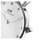 Daniel Wellington York White Dial Brown Leather Strap Watch For Women - DW00100069 Authentic Buy Shop Now