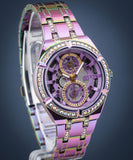 Guess Allara Quartz Purple Dial Purple Steel Strap Watch For Women - GW0604L4 Authentic Buy Shop Now