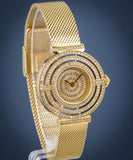 Guess Dream Quartz Gold Dial Gold Mesh Strap Watch For Women - GW0550L2 Authentic Buy Shop Now