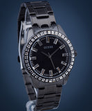 Guess Sparkler Diamonds Black Dial Black Steel Strap Watch for Women - GW0111L4 Authentic Buy Shop Now