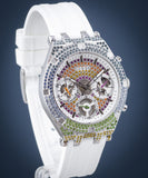 Guess Glitz Pride Limited Edition White Dial White Rubber Strap Watch for Women - GW0407L4 Authentic Buy Shop Now