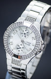 Guess Mini Prism Diamonds Silver Dial Silver Steel Strap Watch for Women - W12638L1 Authentic Buy Shop Now