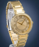 Guess Montage Quartz Gold Dial Gold Steel Strap Watch For Women - GW0588L1 Authentic Buy Shop Now