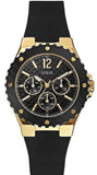 Guess Overdrive Black Dial Black Rubber Strap Watch for Women - W0149L4 Authentic Buy Shop Now