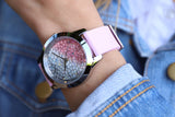 Guess Crush Crystals Silver Dial Pink Rubber Strap Watch for Women - W1223L1 Authentic Buy Shop Now