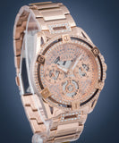 Guess Queen Multifunction Rose Gold Dial Rose Gold Steel Strap Watch For Women - GW0464L3 Authentic Buy Shop Now
