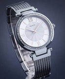 Guess Soho Diamonds Blue Dial Blue Mesh Bracelet Watch For Women - W0638L3 Authentic Buy Shop Now