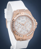 Guess Venus Diamonds White Dial White Rubber Strap Watch for Women - GW0118L4 Authentic Buy Shop Now