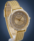 Guess Soiree Diamonds Gold Dial Gold Mesh Bracelet Watch for Women - GW0402L2 Authentic Buy Shop Now