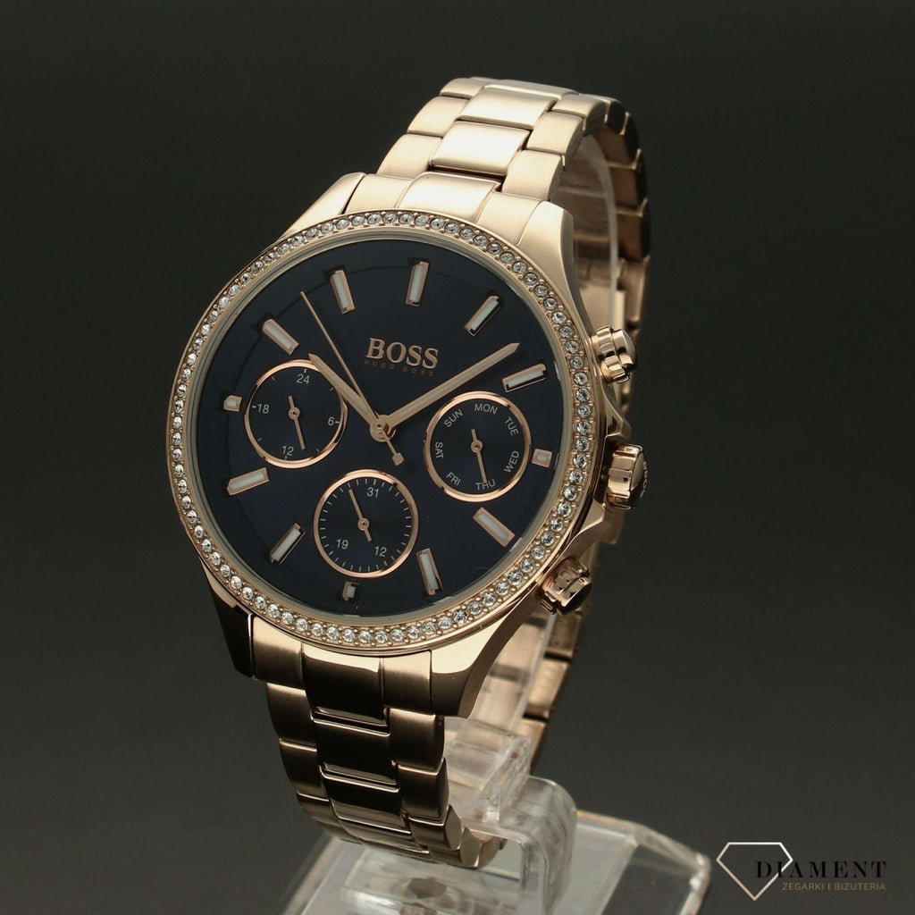 Hugo Boss Hera Blue Dial Gold Steel Strap Watch for Women - 1502566 Authentic Buy Shop Now