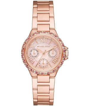 Michael Kors Mini Camille Multifunction Rose Gold Dial Rose Gold Steel Strap Watch For Women - MK7273 Authentic Buy Shop Now