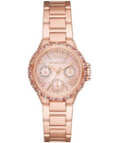 Michael Kors Mini Camille Multifunction Rose Gold Dial Rose Gold Steel Strap Watch For Women - MK7273 Authentic Buy Shop Now