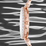 Michael Kors Darci Quartz Rose Gold Dial Rose Gold Steel Strap Watch For Women - MK4514 Authentic Buy Shop Now