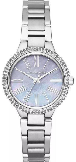 Michael Kors Taryn Mother of Pearl Purple Dial Silver Steel Strap Watch For Women - MK6562 Authentic Buy Shop Now