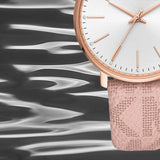Michael Kors Pyper Quartz White Dial Pink Leather Strap Watch For Women - MK2859 Authentic Buy Shop Now