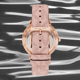 Michael Kors Pyper Quartz White Dial Pink Leather Strap Watch For Women - MK2859 Authentic Buy Shop Now