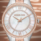 Michael Kors Lauryn Mother of Pearl Dial Two Tone Steel Strap Watch For Women - MK3979 Authentic Buy Shop Now