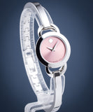 Movado Rondiro 22mm Pink Dial Stainless Steel Watch For Women - 0606797 Authentic Buy Shop Now