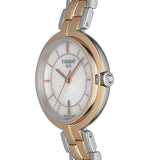 Tissot T Lady Flamingo Mother of Pearl White Dial Two Tone Steel Strap Watch For Women - T094.210.22.111.00 Authentic Buy Shop Now