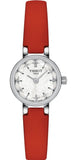 Tissot Lovely Round Mother of Pearl Dial Red Leather Strap Watch for Women - T140.009.16.111.00 Authentic Buy Shop Now