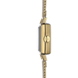 Tissot Lovely Square Silver Dial Gold Mesh Bracelet Watch For Women - T058.109.33.031.00 Authentic Buy Shop Now
