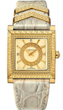 Versace DV-25 Gold Dial Off White Leather Strap Watch for Women - VQF030015 Authentic Buy Shop Now