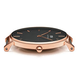 Daniel Wellington Classic Petite Reading Black Dial Black Leather Strap Watch For Women - DW00100167 Authentic Buy Shop Now