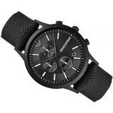 Emporio Armani Renato Chronograph Black Dial Black Nylon Strap Watch For Men - AR11457 Authentic Buy Shop Now